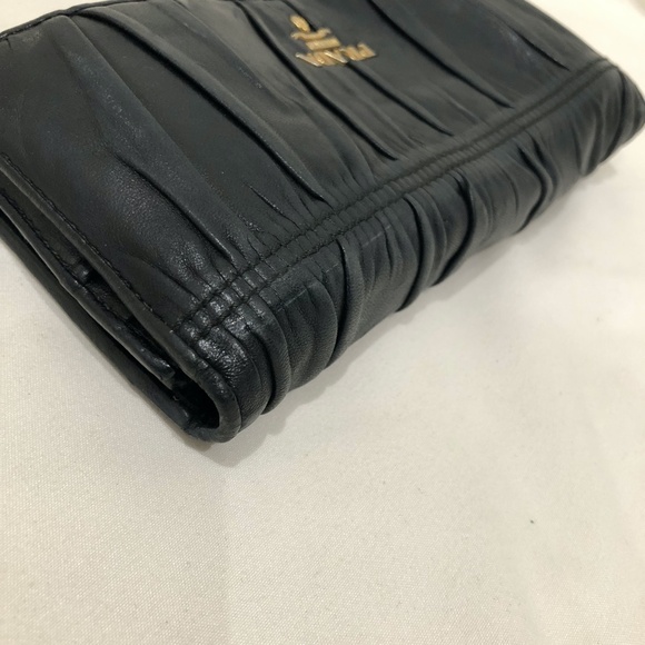 Prada Black Flap Long Wallet Sku#84401 (gently used) - Picture 7 of 15